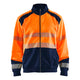 Blaklader 3558 Hi Vis Sweatshirt With Full Zip Hi Vis Orange Navy Blue Main