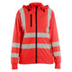 Blaklader 3574 Womens Hi Vis Sweatshirt Detachable Hood Hi Vis Red Main