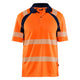 Blaklader 3595 Hi Vis Uv Protected Polo Shirt Hi Vis Orange Navy Blue Main