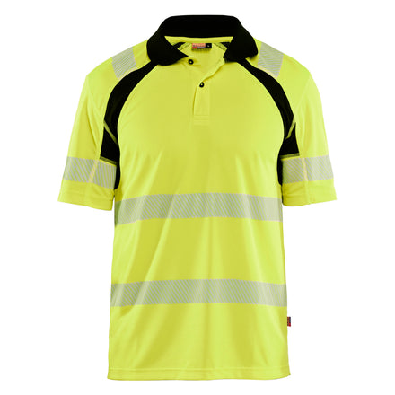 Blaklader 3595 Hi Vis Uv Protected Polo Shirt Hi Vis Yellow Black Main