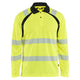 Blaklader 3598 Hi-Vis Yellow/Black UV-Protected Long-Sleeved Polo Shirt Hi-Vis