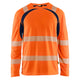 Blaklader 3599 Hi Vis Uv Protected Long Sleeved T Shirt Hi Vis Orange Navy Blue Main