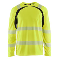 Blaklader 3599 Hi Vis Uv Protected Long Sleeved T Shirt Hi Vis Yellow Black Main