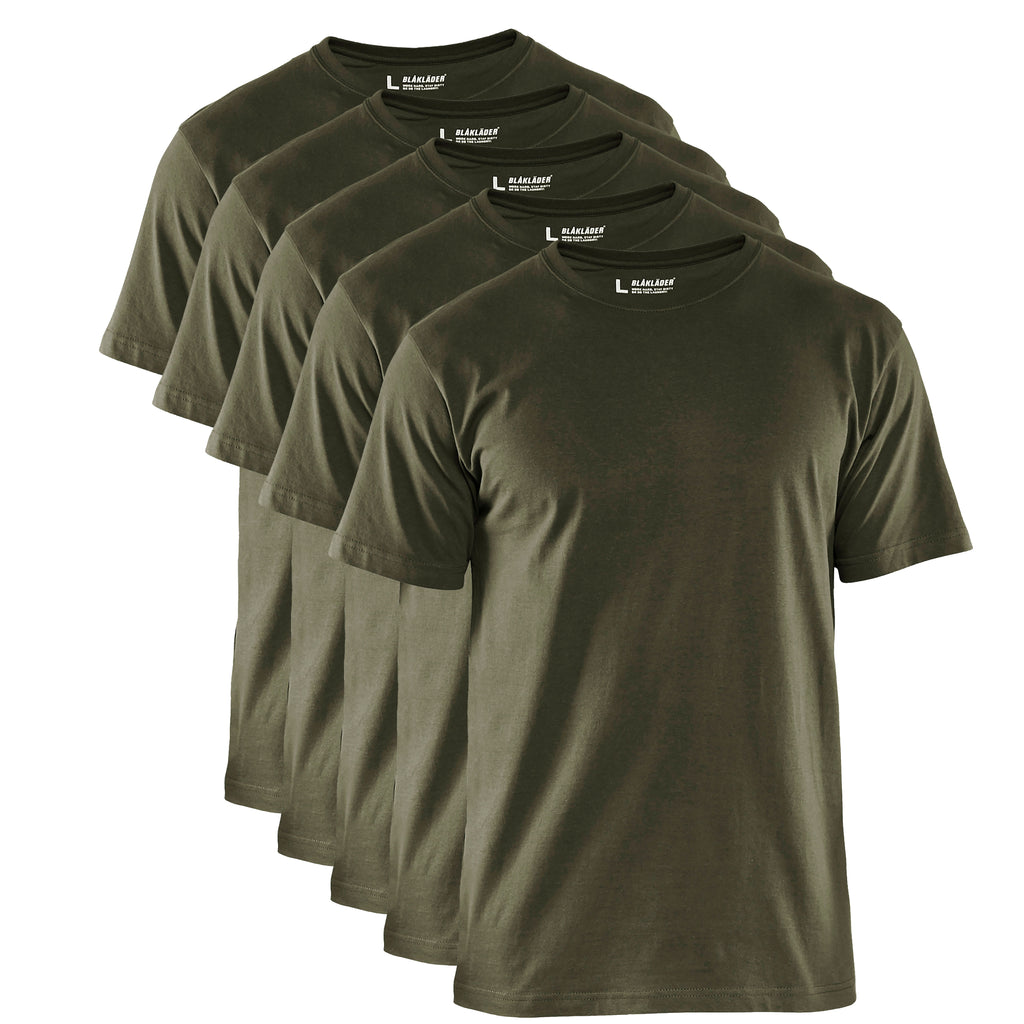 Blaklader 3625 Army Green T-Shirt Multipack (5-Pack)