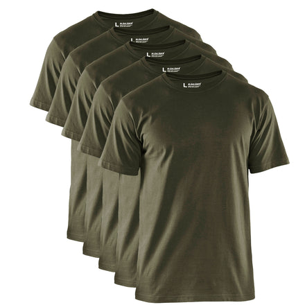 Blaklader 3625 Army Green T-Shirt Multipack (5-Pack)
