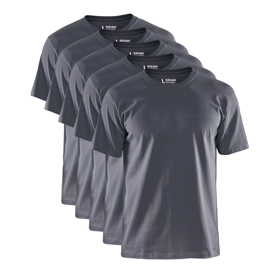 Blaklader 3625 Grey T-Shirt Multipack (5-Pack)