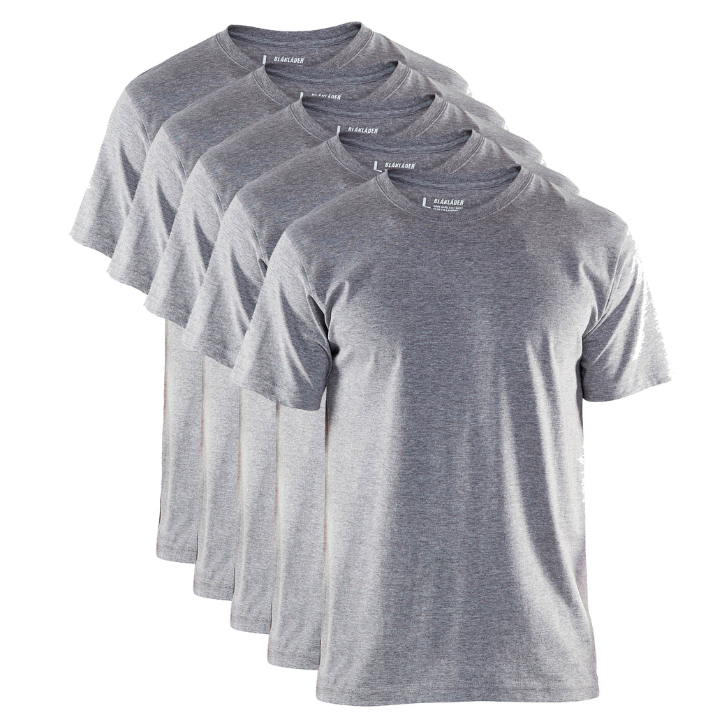 Blaklader 3625 Grey Melange T-Shirt Multipack (5-Pack)