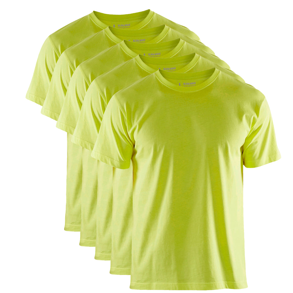 Blaklader 3625 Hi-Vis Yellow T-Shirt Multipack (5-Pack)