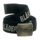 Blaklader 4003 Stretch Belt With Antique Brass Buckle Black 