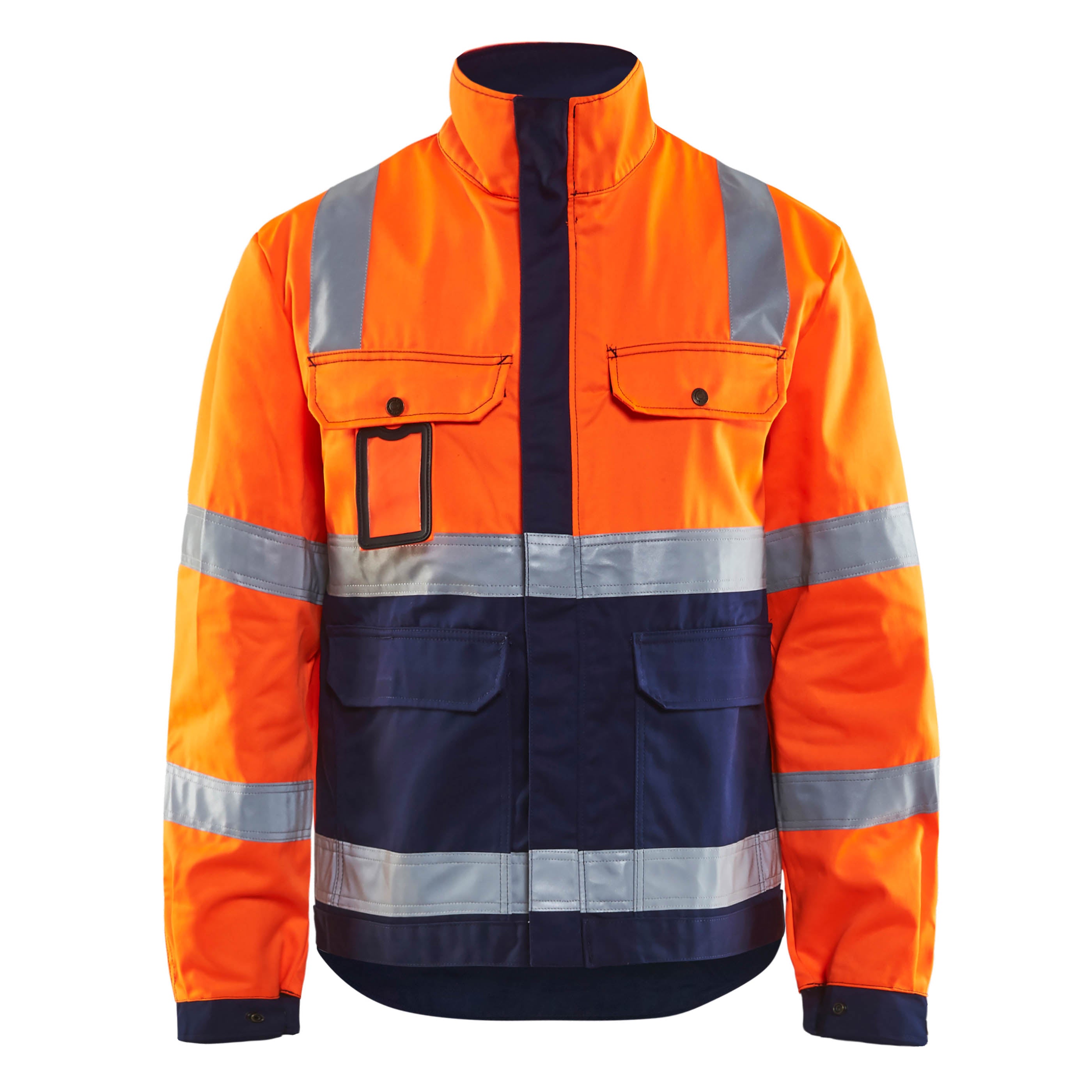 Blaklader 4023 Hi-Vis Orange/Navy Blue Jacket | Start Safety UK