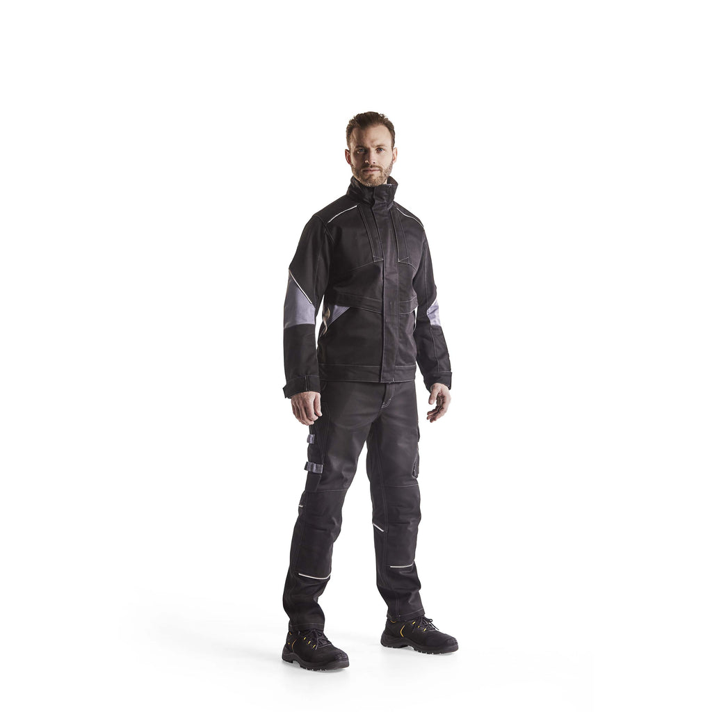 Blaklader 4061 Anti Flame Jacket Black Grey Model