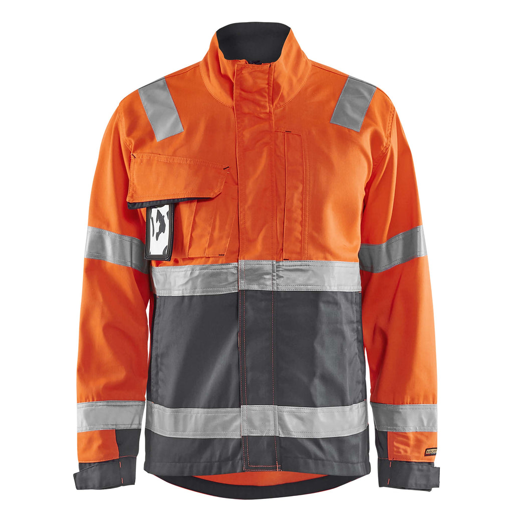 Blaklader 4064 Hi Vis Jacket Hi Vis Orange Grey Main