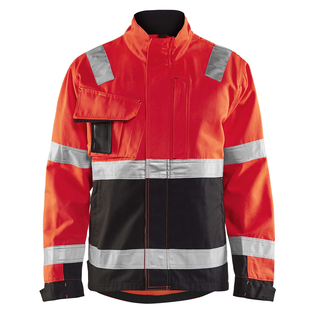 Blaklader 4064 Hi Vis Jacket Hi Vis Red Black Main