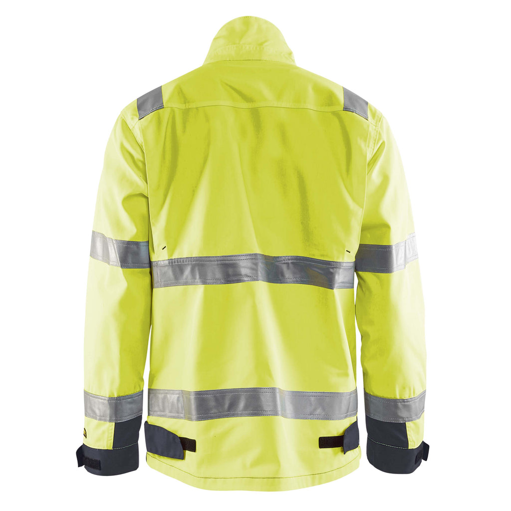 Blaklader 4064 Hi Vis Jacket Hi Vis Yellow Grey Back