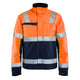 Blaklader 4069 Multinorm Inherent Winter Jacket Orange Navy Blue Front