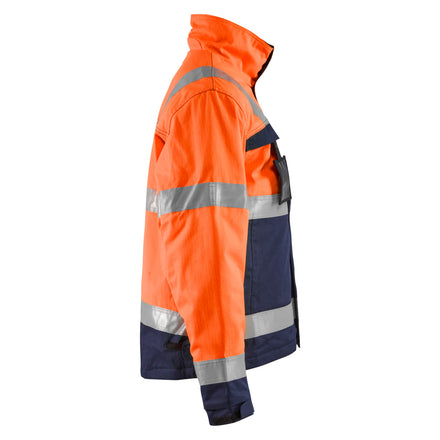 Blaklader 4069 Multinorm Inherent Winter Jacket Orange Navy Blue Right