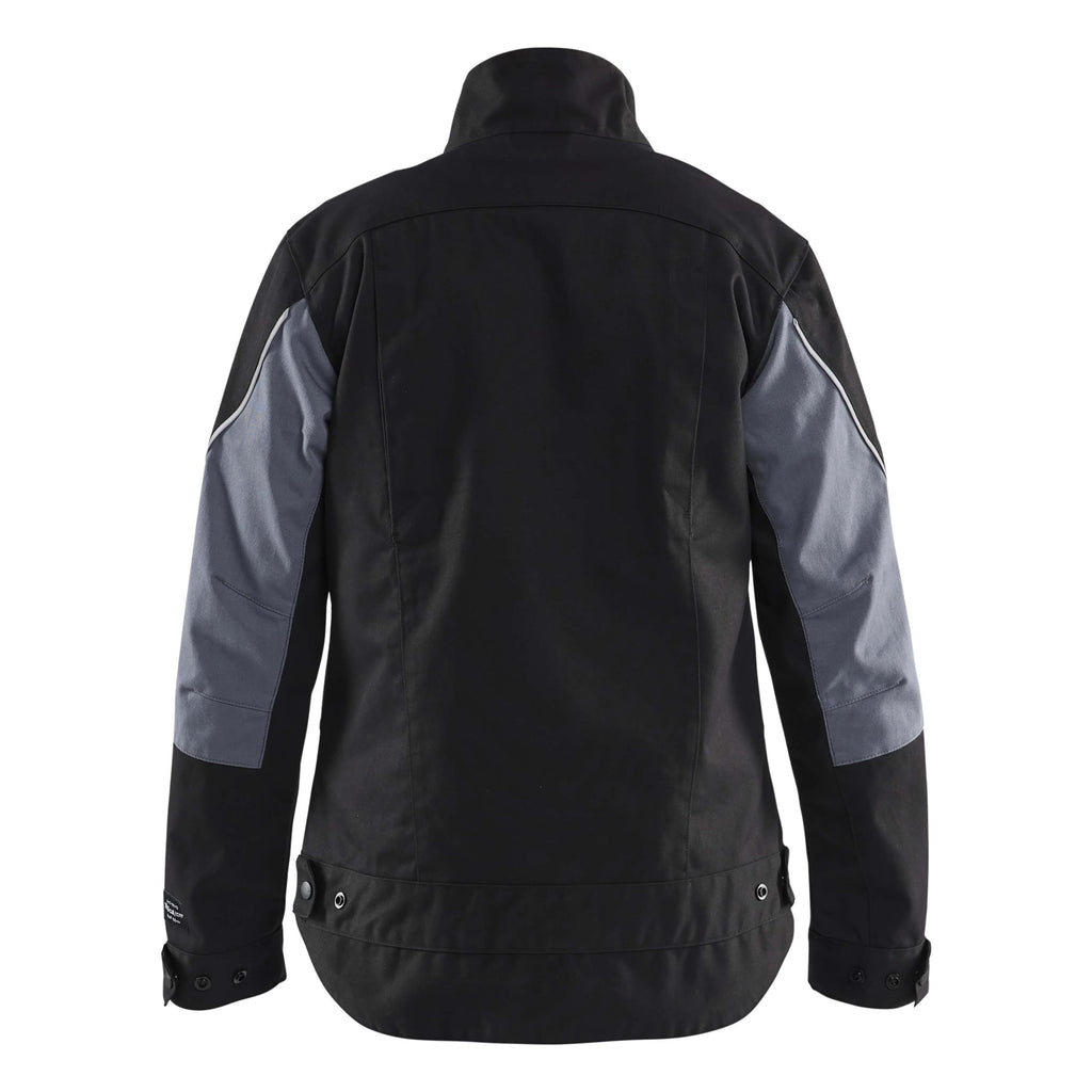 Blaklader 4071 Womens Flame Resistant Jacket Black Grey Back