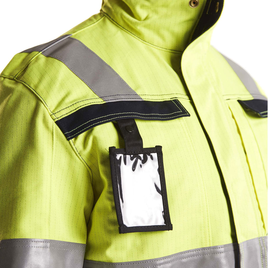 Blaklader 4087 Multinorm Jacket Hi Vis Yellow Navy Blue Feature 1