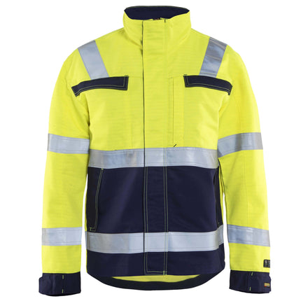 Blaklader 4087 Multinorm Jacket Hi Vis Yellow Navy Blue Main