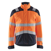 Blaklader 4089 Multinorm Inherent Jacket Hi Vis Orange Navy Blue Main