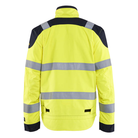 Blaklader 4089 Multinorm Inherent Jacket Hi Vis Yellow Navy Blue Back