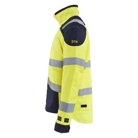 Blaklader 4089 Multinorm Inherent Jacket Hi Vis Yellow Navy Blue Left