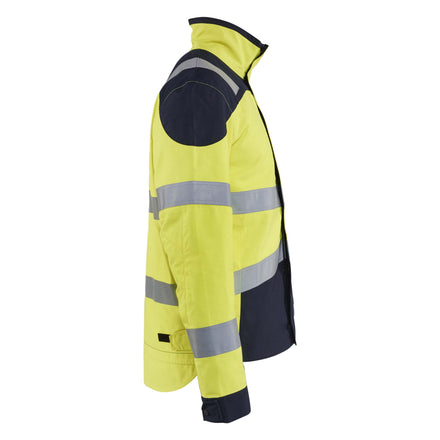 Blaklader 4089 Multinorm Inherent Jacket Hi Vis Yellow Navy Blue Right