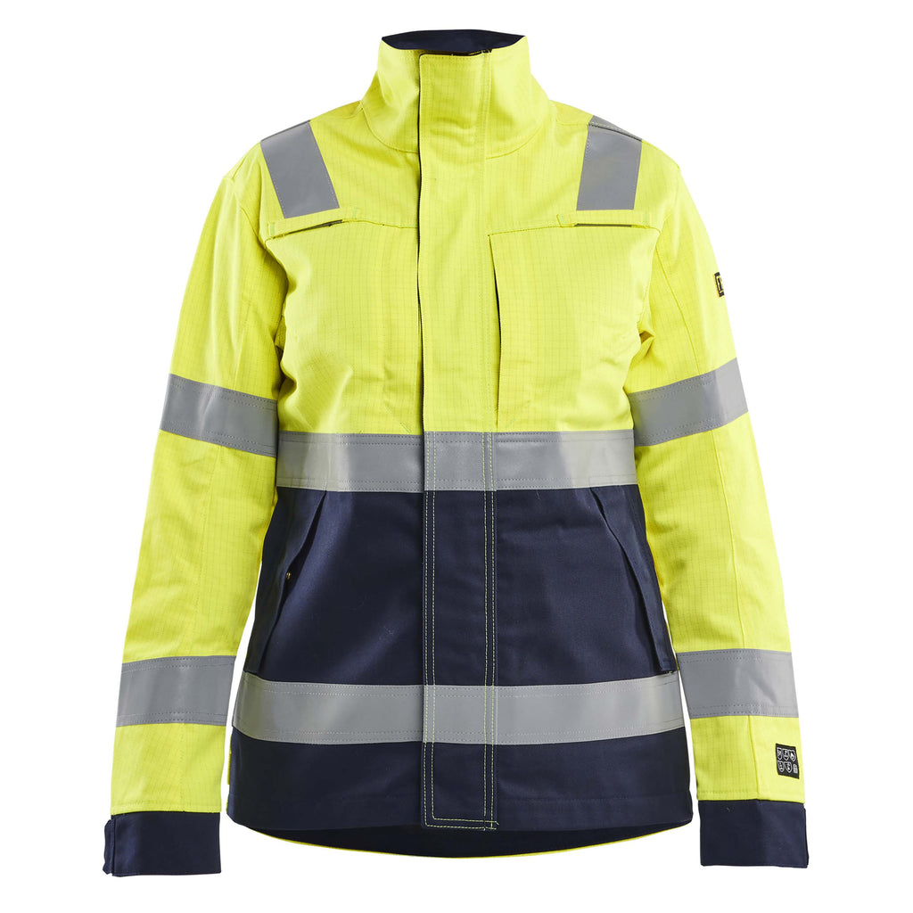 Blaklader 4091 Womens Multinorm Jacket Hi Vis Yellow Navy Blue Main