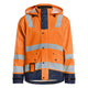 Blaklader 4302 Hi Vis Rain Jacket Hi Vis Orange Navy Blue Main