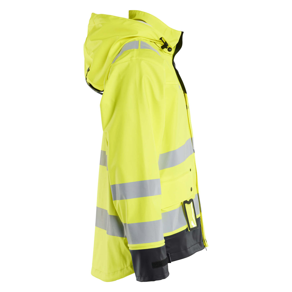 Blaklader 4302 Hi Vis Rain Jacket Hi Vis Yellow Black Left