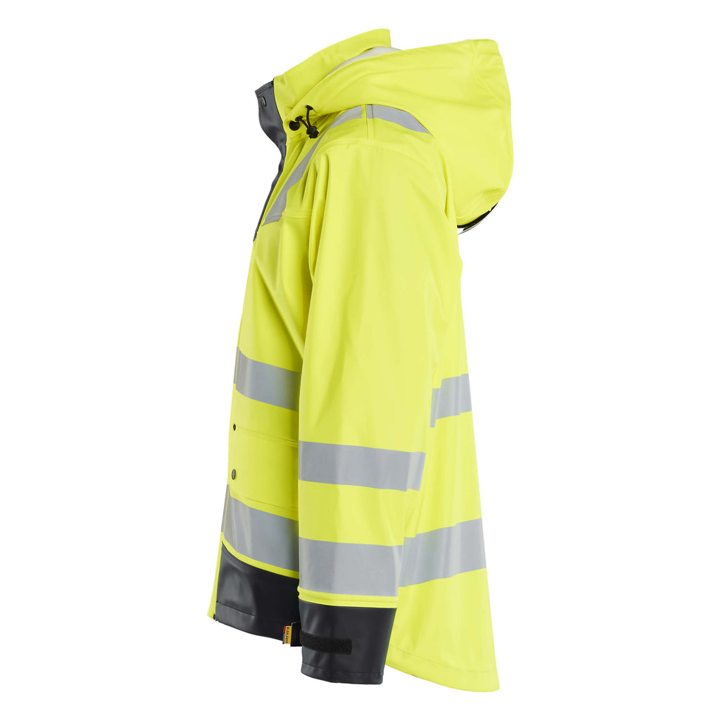 Blaklader 4302 Hi Vis Rain Jacket Hi Vis Yellow Black Right