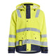 Blaklader 4302 Hi Vis Rain Jacket Hi Vis Yellow Navy Blue Main