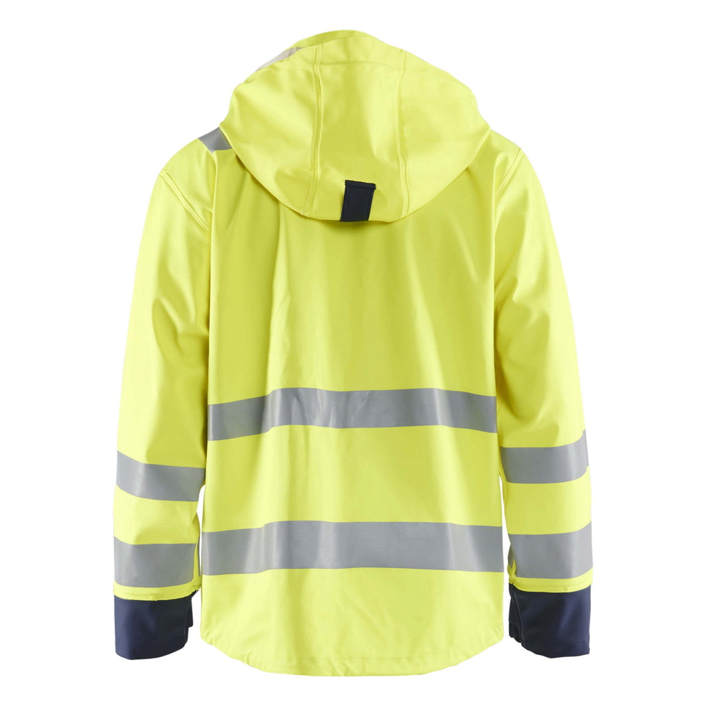 Blaklader 4313 Hi-Vis Yellow/Navy Blue Arc Flash & Fire Retardant Raincoat