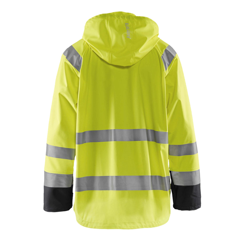 Blaklader 4323 Rain Jacket Hi Vis Hi Vis Yellow Black Back