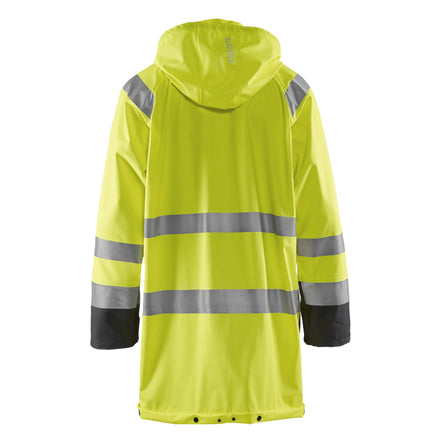 Blaklader 4324 Rain Jacket Hi Vis Hi Vis Yellow Black Back