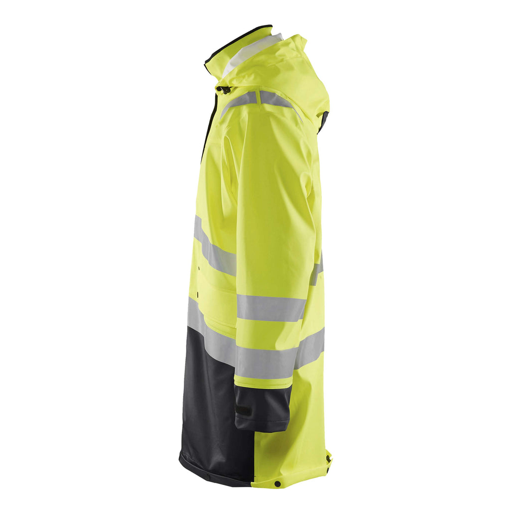 Blaklader 4326 Hi Vis Raincoat Hi Vis Yellow Black Left