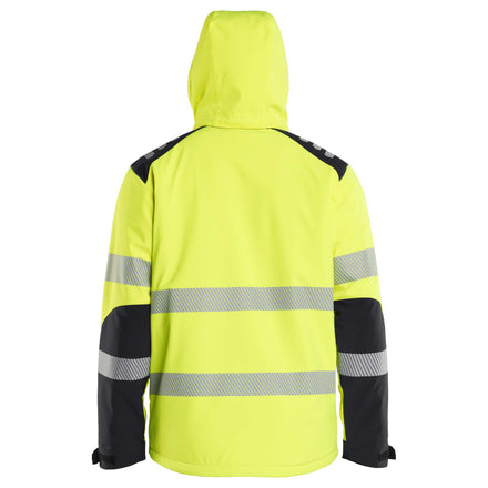 Blaklader 4400 Hi Vis Lightweight Lined Winter Softshell Jacket Hi Vis Yellow Black Feature