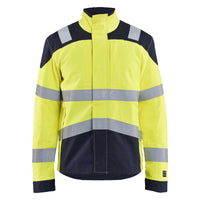 Blaklader 4418 Apc 2 Multinorm Inherent Jacket Hi Vis Yellow Navy Blue Main