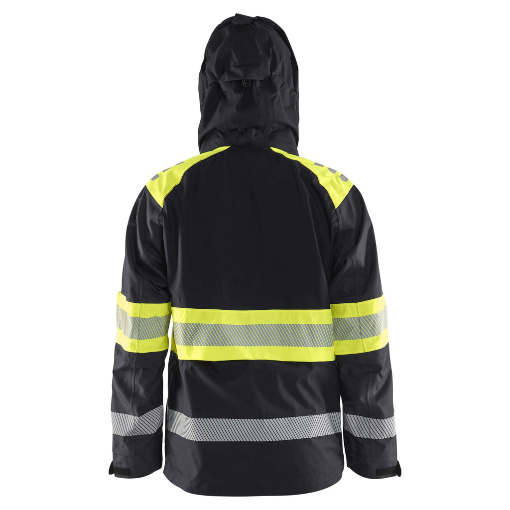 Blaklader 4420 Hi Vis Shell Jacket Black Hi Vis Yellow Feature