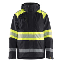 Blaklader 4420 Hi Vis Shell Jacket Black Hi Vis Yellow Main