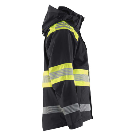 Blaklader 4420 Hi Vis Shell Jacket Black Hi Vis Yellow Right