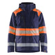 Blaklader 4420 Hi Vis Shell Jacket Navy Blue Hi Vis Orange Main