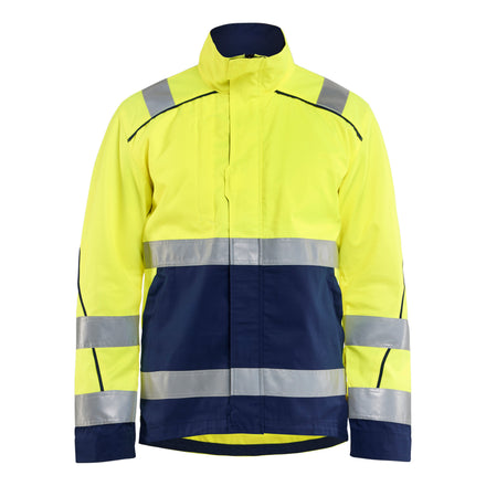 Blaklader 4429 Hi Vis Jacket Hi Vis Yellow Navy Blue Front