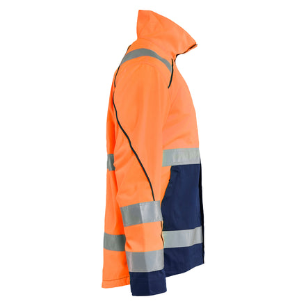 Blaklader 4429 Hi Vis Jacket Orange Navy Blue Right
