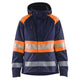 Blaklader 4430 Womens Hi Vis Shell Jacket Navy Blue Hi Vis Orange Main