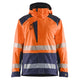 Blaklader 4435 Hi Vis Shell Jacket Hi Vis Orange Navy Blue Main