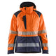 Blaklader 4436 Womens Hi Vis Shell Jacket Hi Vis Orange Navy Blue Main