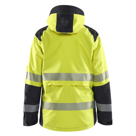 Blaklader 4436 Womens Hi Vis Shell Jacket Hi Vis Yellow Black Back