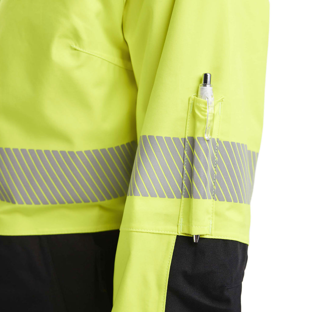 Blaklader 4436 Womens Hi Vis Shell Jacket Hi Vis Yellow Black Feature 1