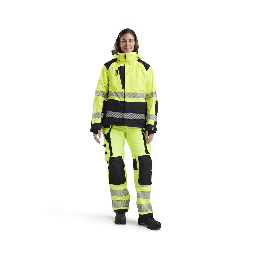 Blaklader 4436 Womens Hi Vis Shell Jacket Hi Vis Yellow Black Model